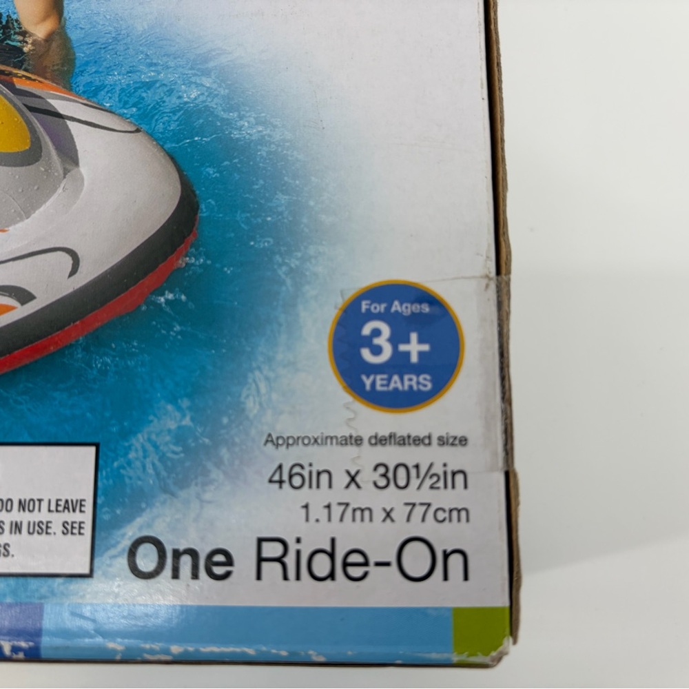 Intex Wave Rider Ride On Kids Swimming Pool Float 57520EP Inflatable 46x30 New - Picture 2 of 4